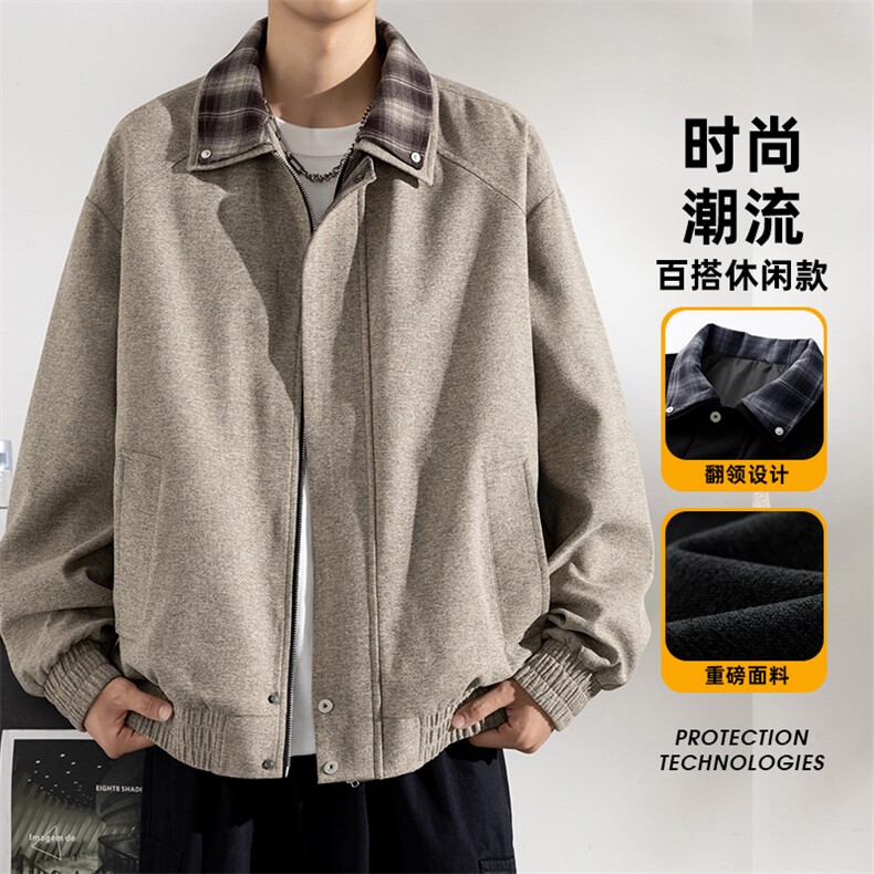 大码休闲皮衣夹克外套 8571-P75控159大码元图片
