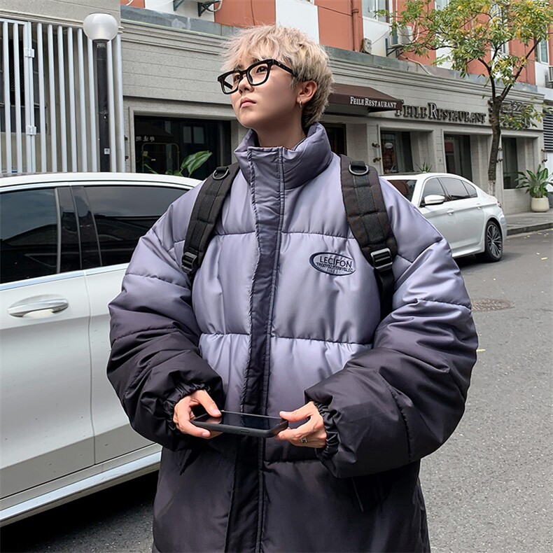 渐变棉衣立领棉服情侣棉袄冬装面包服男女外套3351-P80 控118图片