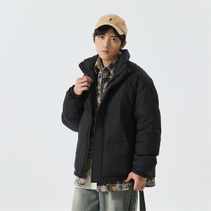 新标白鸭绒羽绒服简约个性休闲立领舒适假两件外套ESY0220-P228图片