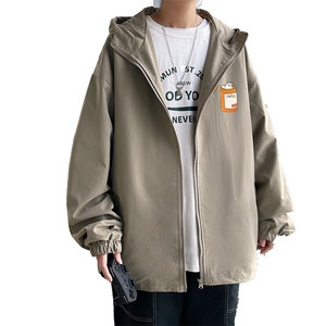 ！港风风衣男短款长袖夹克男休闲外套男上衣男DJK55-P45图片