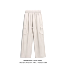 抖音品质美式高街cleanfit褶皱宽松工装裤B315-K24270-特p40控78，男装工装外套，电商B315