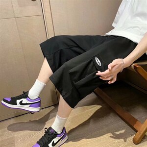 男春季潮流时尚休闲短裤工装裤七分裤KZ32P28图片