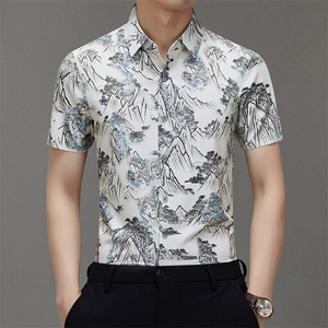 BGW-K425159夏季新款男士短袖衬衣百搭衬衫商务时尚男装图片