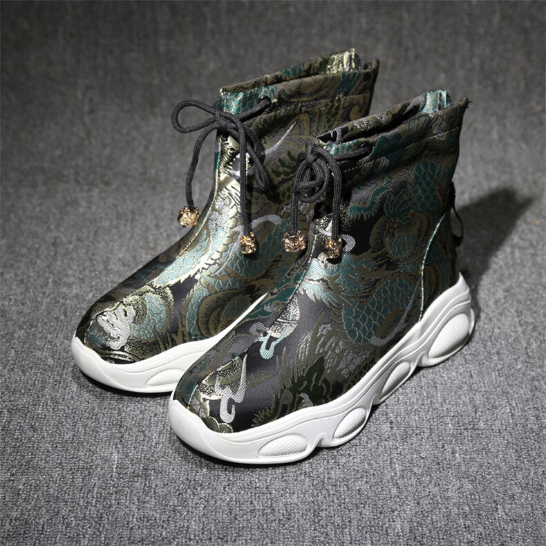 风刺绣男款靴子民族风复古厚底男士鞋子B382-2002-1，男装民族服装，星座917（原B382）
