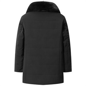 8801/P135中老年棉袄男父亲衣服爸爸中长款棉服加绒加厚保暖衣服图片