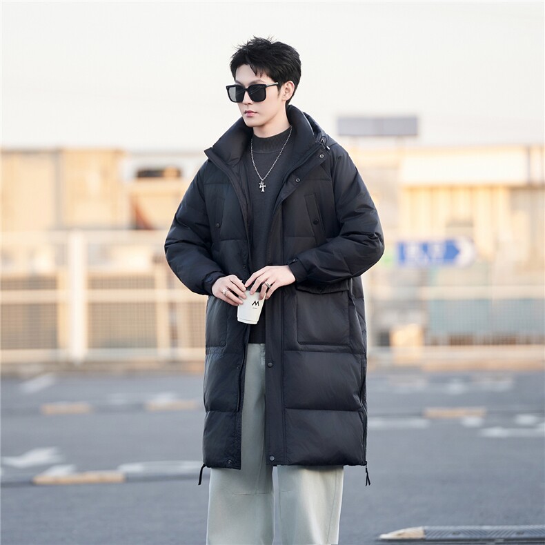 天台景中长款羽绒服男控券后价308,男装羽绒服,电商B321-1