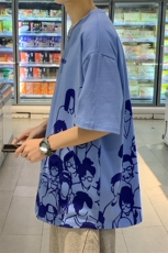 夏季新款潮牌短袖T恤港风圆领动漫印花半袖男女1633-P38控价58，男装T恤，电商A441-1