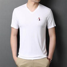 爸爸夏装短袖t恤中老年冰丝薄款polo衫男士商务休闲夏季上衣男装，男装T恤，电商B212（原钱塘6029）