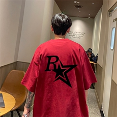 220g纯棉美式夏季短袖t恤男DT413-特批19控38，男装T恤，电商B370