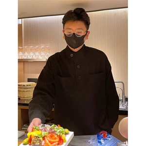 小众宽松衬衫男女款秋季新款复古休闲百搭长袖上衣 C441图片