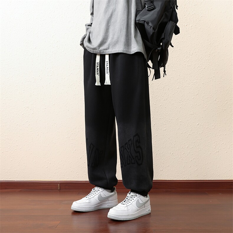 主推M-8XL棉秋季新款大码束脚潮流休闲卫裤109-K608-P50,男装休闲裤,星座109-1