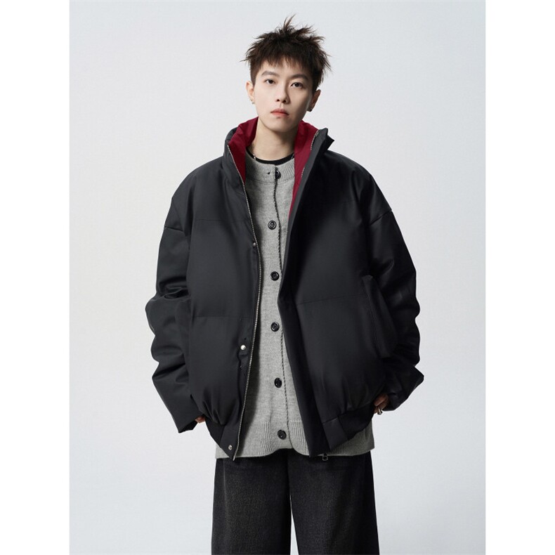 主推款美式复古拼色立领皮棉衣222-2-M902-P95，男装棉衣，星座222-2（原202-8）