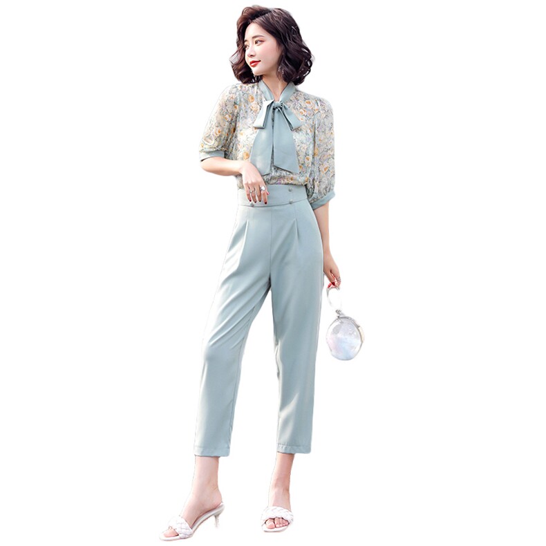 020年夏季时尚小清新百搭气质优雅两件套,女装套装/套裙,悠米
