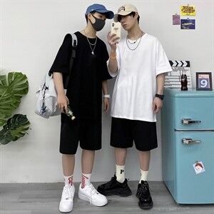 夏季运动套装男休闲宽松潮牌时尚韩版潮流短裤A161-2-TZ04-P50图片