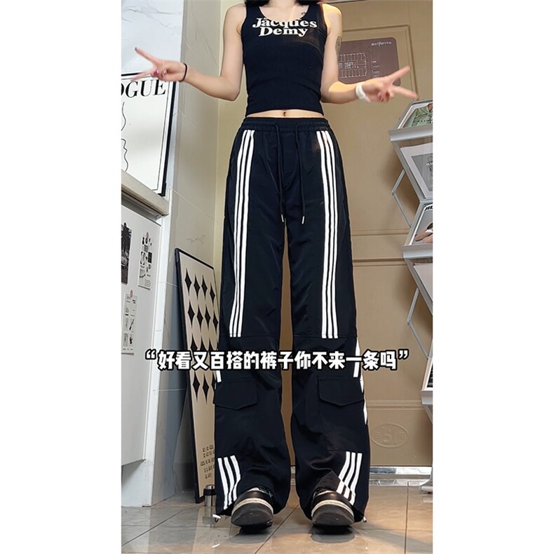 特批35夏季侧边条纹工装小众裤男夏季薄款尼龙,男装工装外套,电商基地A086