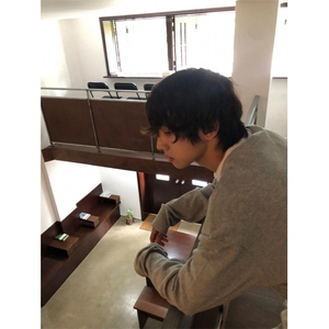 【有货】X1380LL-特P40 加绒加厚假两件V领长袖T恤男华夫格卫衣图片