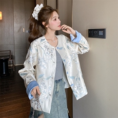 新中式国风刺绣外套女春夏秋2025新款超火好看高级感宽松百搭上衣，女装短外套，2C339