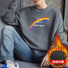 外贸货源男士彩虹印花休闲百搭圆领卫衣大码1511A-2-F031加绒-P19,男装卫衣,星座1816-2（原1210–2）