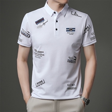 AC5066钱塘2020-3夏季男士精品短袖翻领印花休闲T恤精品P56，男装T恤，钱塘207-3