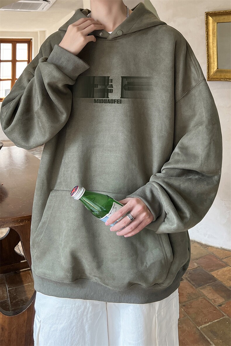 量大优可提供视频麂皮绒卫衣连帽HD019-1-LPWY4220-P40,男装卫衣,电商019-1