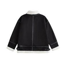 现货-港风2025冬装新款皮毛一体加厚保棉衣218-7-M102-P125-控158，男装棉衣，星座218-7