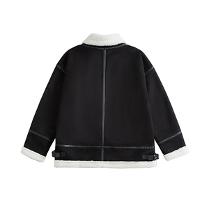 现货-港风2025冬装新款皮毛一体加厚保棉衣218-7-M102-P125-控158图片