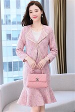 现货2024新款套装/套裙修身显瘦减龄舒适气质优雅，女装套装/套裙，芭米依尚