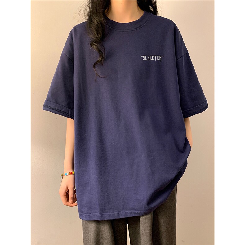 中性女装潮字母印花百搭圆领短袖T恤半袖上衣男女班服S1258-P25,男装T恤,电商C310-1