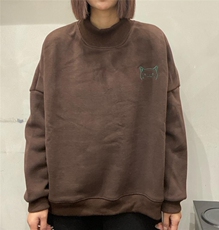 冬季新款复合婴儿绒卫衣，女装卫衣/绒衫，月光水岸