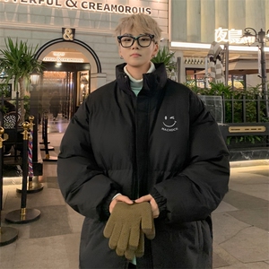 外景冬季日系休闲加厚面包服男宽松保暖棉衣立领外套MF00875/P90图片