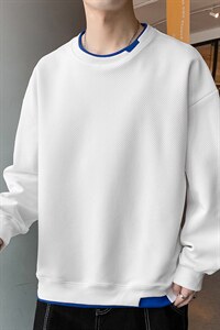 好质量！男士长袖t恤卫衣男秋季潮牌衣服学习潮流百搭W626图片