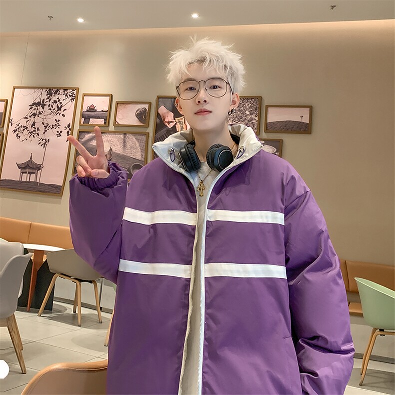 港风双面穿全刺绣立领加厚保暖棉服男XZ213-GKMY8865-P148控168,男装棉衣,星座213