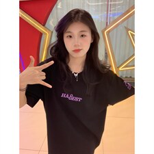 H1063-p30字母前后刺绣体恤T恤2026宽松休闲T恤，男装T恤，星座617A-2