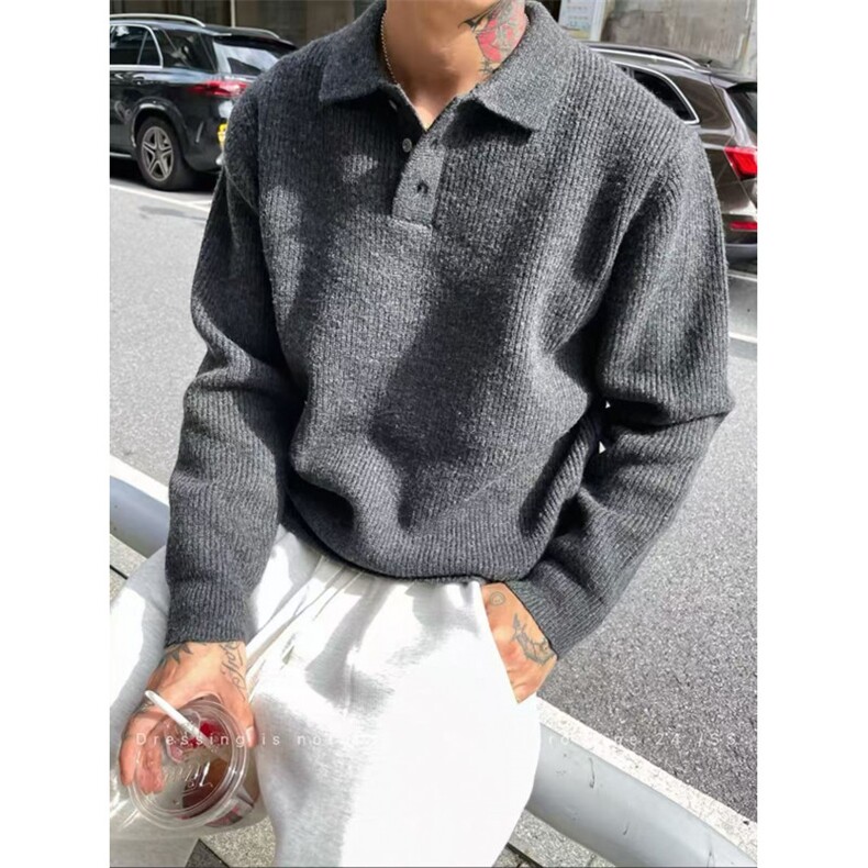 网图慎用 B216 MY5156 P65 2025秋冬男POLO领针织衫毛衣图片