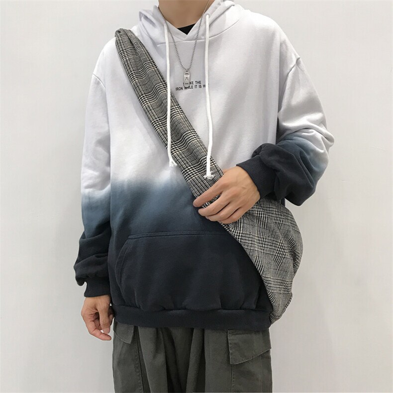 W191-特P50春秋纯棉吊染渐变休闲印花卫衣,男装卫衣,星座703