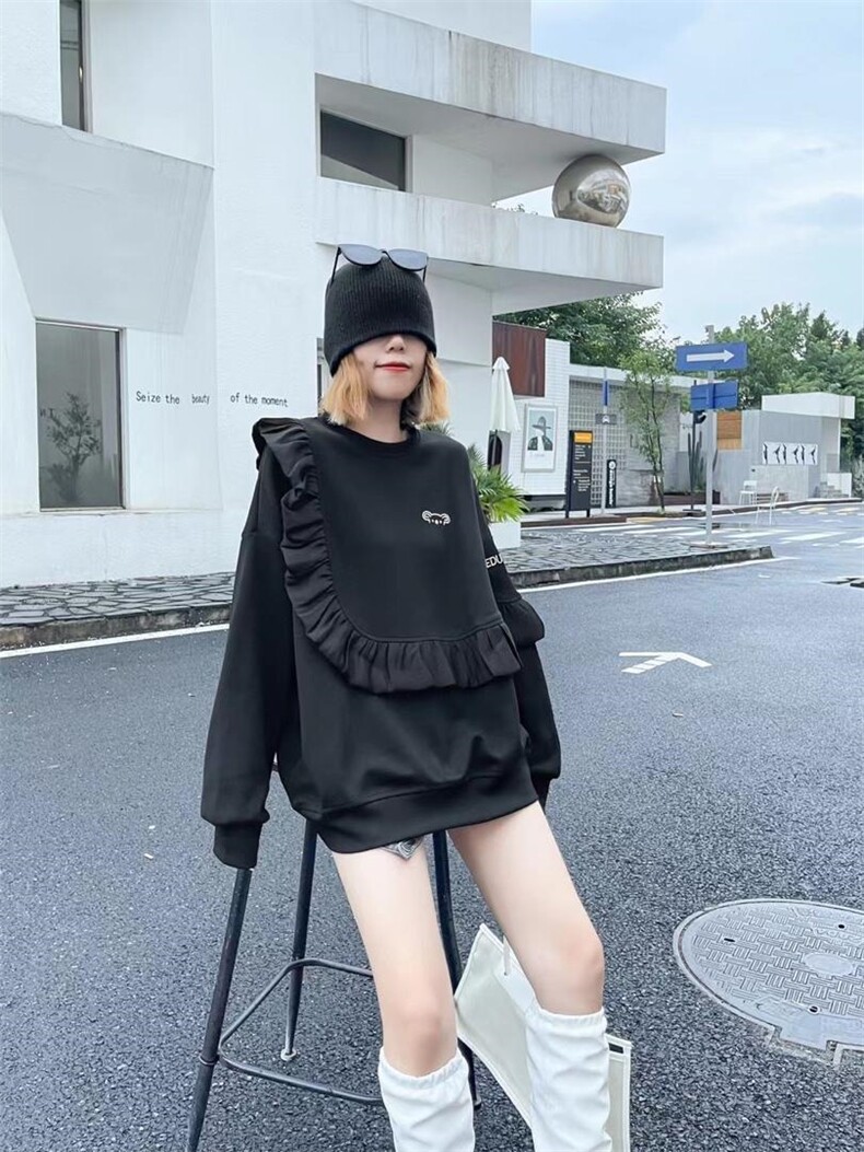 卫衣韩版卫衣，女装卫衣/绒衫，HKK