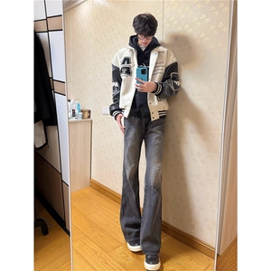【有货】DJK1056-P98刺绣棒球服外套春季新款复古情侣立领夹克潮图片