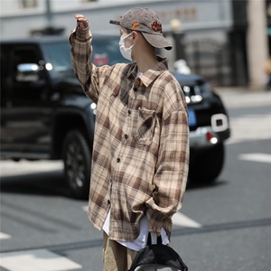 新款潮流男格子衬衫 C4525 P38图片