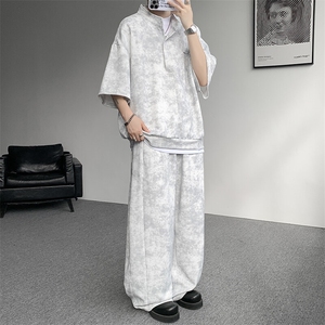 可拆开卖！立领POLO衫短袖t恤套装男生休闲运动青少年搭配帅气夏图片