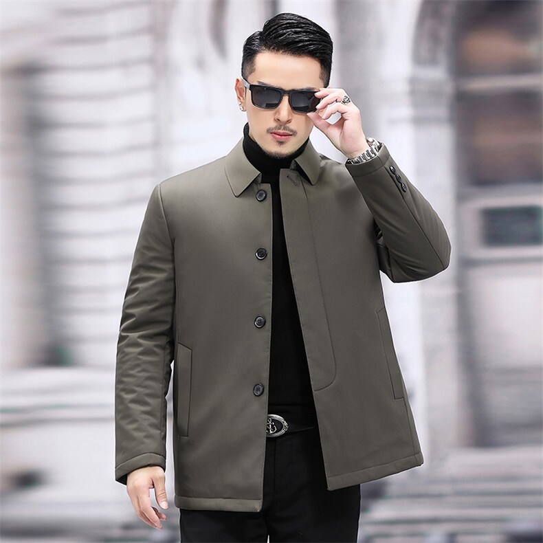 冬季中年男棉衣加厚冬装中年男士翻领棉服爸爸外套SFT81738-P195，男装棉衣，电商B212（原钱塘6029）