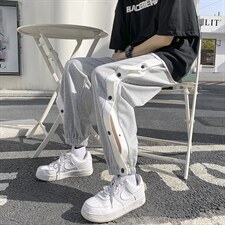 主推！排扣卫裤休闲裤运动裤宽松篮球裤男313A-1-CN04-P45 控价58图片