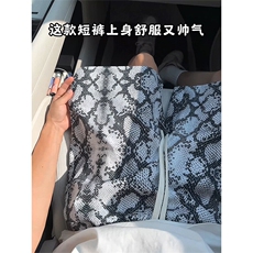 蛇纹扎染印花短裤5X2061-TP2039沙滩裤健身蓝球运动中裤男，男装牛仔裤，电商A102