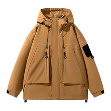 春款现货三防户外夹克男连帽冲锋衣外套DSA157B-J127-P65，男装夹克，电商A157B