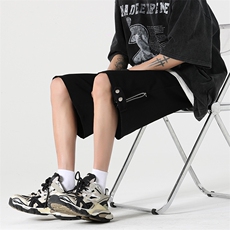 DK403-P40控58夏季新款宽松休闲冰丝短裤男拉链短裤男五分裤，男装休闲裤，星座212A（原A324）