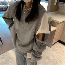 可拆卸卫衣，女装卫衣/绒衫，XTZ style