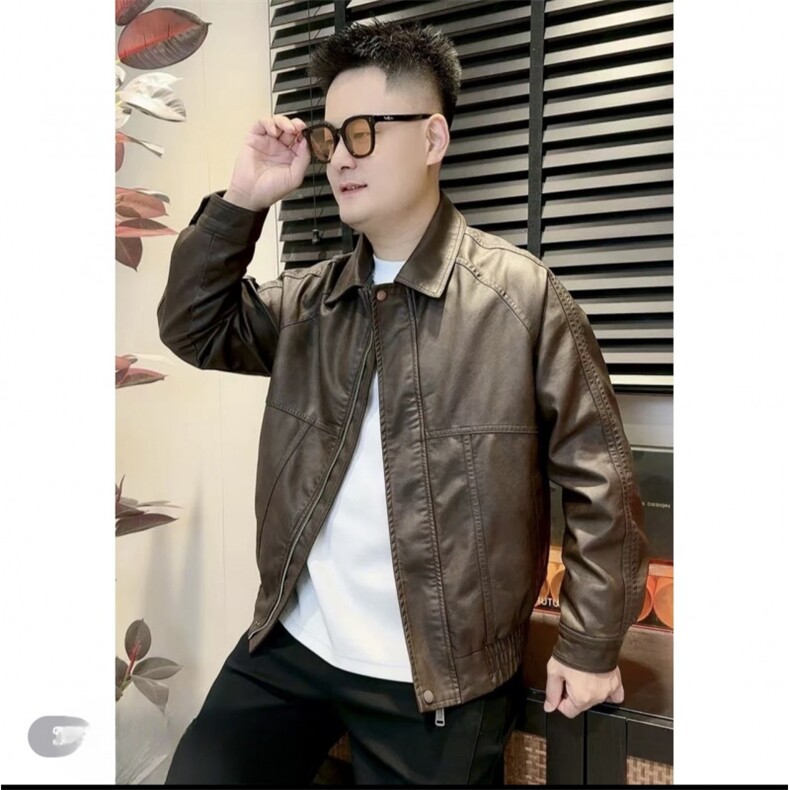 韩版潮流美式复古休闲皮衣立领皮衣A329-P8806-P155,男装皮衣,电商A329