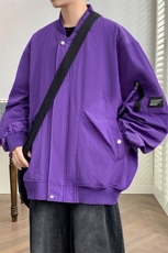 2024秋季休闲外套高品质棒球服宽松多口袋夹克男A436-8837-P85，男装夹克，电商A436