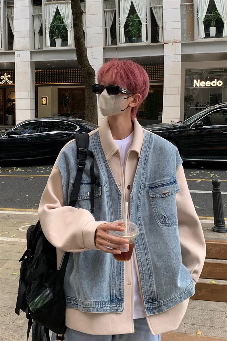 男装夹克2026秋冬季新款呢料毛呢大衣男生外套XZ514-2-F618-P135,男装夹克,星座514-2(原B239)