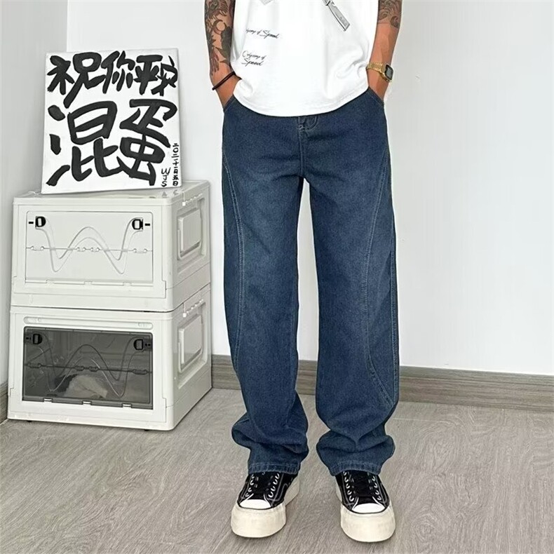 2024美式牛仔裤男款直筒长裤潮NQ08P43,男装牛仔裤,星座1116-2