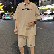 套装！华夫格套装短袖T恤短裤男TZ184-特P38，男装T恤，电商B367